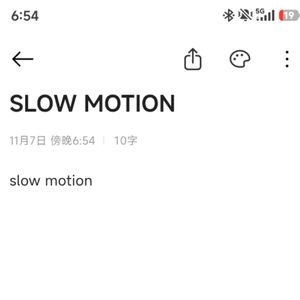 Slow Motion