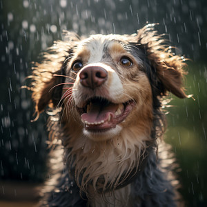 Comodidad Canina En La Canción De La Lluvia