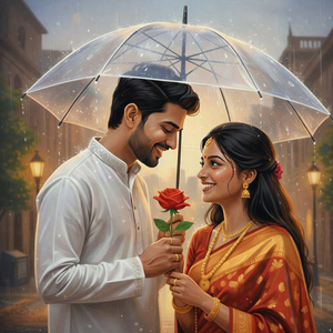 বৃষ্টি ভেজা গোলাপ