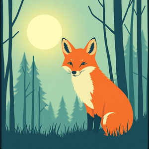 優しい狐の微笑み１