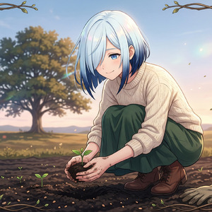 未来を紡ぐ手