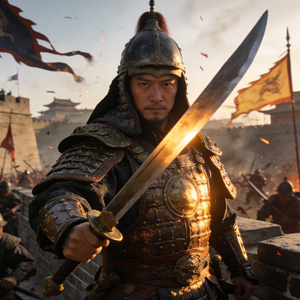 寒甲映霞江阴城