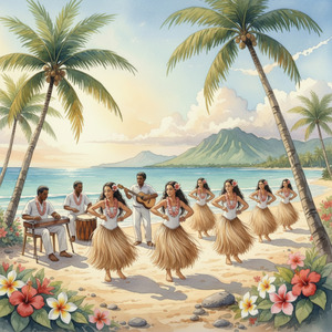 太陽とフラの午後