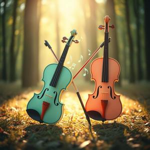 숲속 두 대의 바이올린 (Two Violins in the Forest Ai음악)