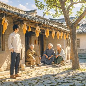 老屋檐下的时光