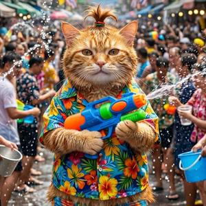 ช่างไฟเลี้ยงแมวสงกรานต์