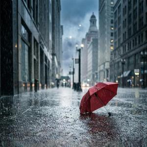 Con el paraguas en mis manos