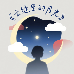 云缝里的月光