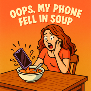 Oops My Phone Fell in Soup