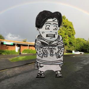 Sunshine in grey sky