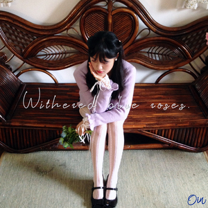 Withered blue roses