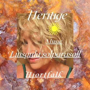 Ljusgula solparasoll