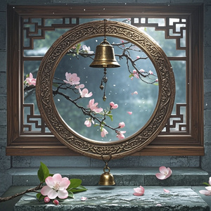 镜里海棠