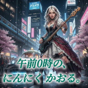 午前0時の、にんにく かおる。