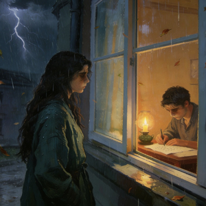 暴雨淋不湿窗内的你