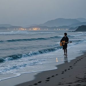 凌晨的海