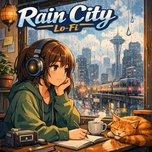 City Lights and Rain