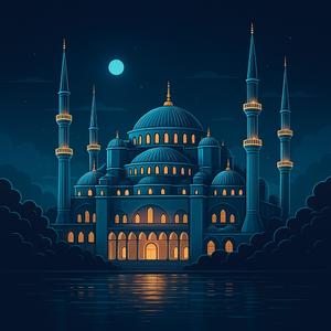 Istanbul Blue Mosque Glow
