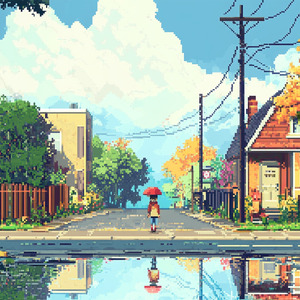 雨上がりのお散歩