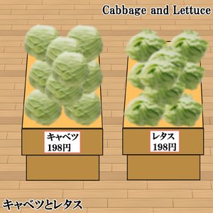 キャベツとレタス