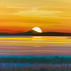 夕阳黄昏之景 伴奏