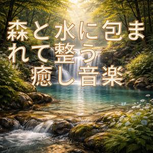月夜の湖で癒される音楽