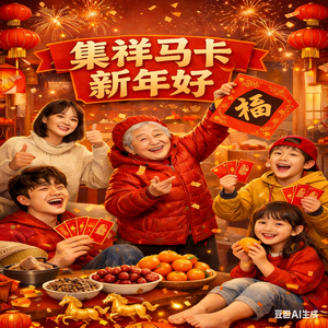集祥马卡新年好