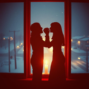 Новогодняя ночь вдвоём