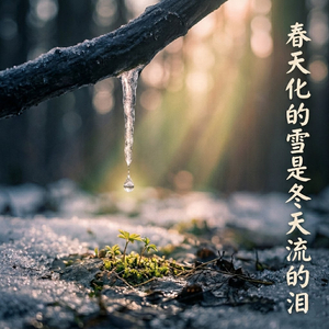 春天化的雪是冬天流的泪