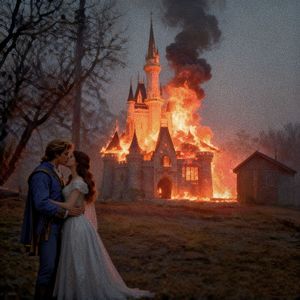 城堡 燃烧 想念 王子 公主