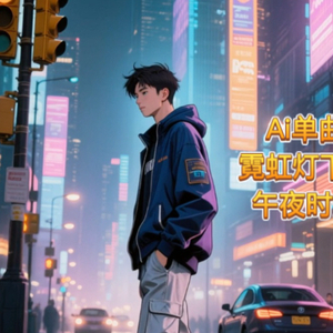 霓虹灯下的午夜时分（动态版）