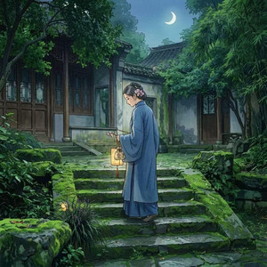 苔阶碎月伶仃步