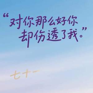 对你那么好你却伤透了我