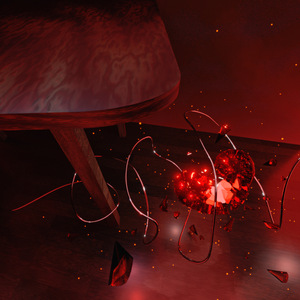 Сердечко на полу