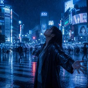 雨に打たれて