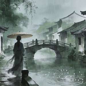 江南烟雨诉离愁