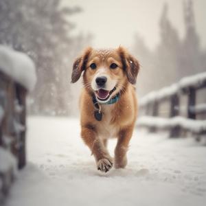 강아지가 뛰어다녀요