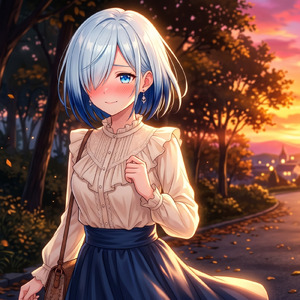 照れ隠しは夕陽のせい