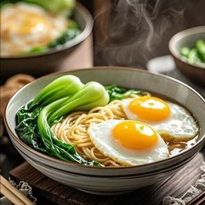 煮碗青菜鸡蛋面
