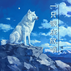 一只狼在放哨