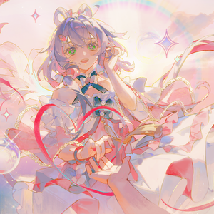 在云端提着花洒的女孩