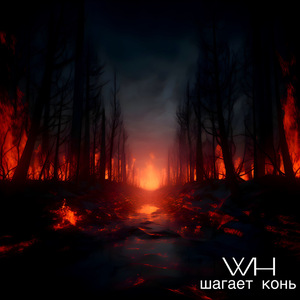 шагает конь