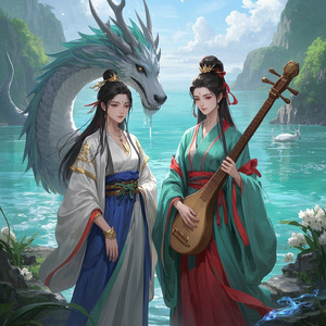 龍神と女神の祈り ― Prayer of Water and Light