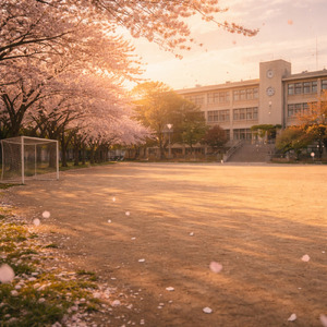 走り抜けた校庭で、最後の春を抱きしめた