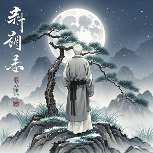 十载松冈月