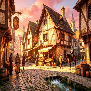 旧集市的暮光低语-1