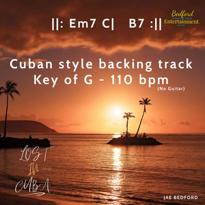 Cuban Style Backing Track Key of G - 110 Bpm