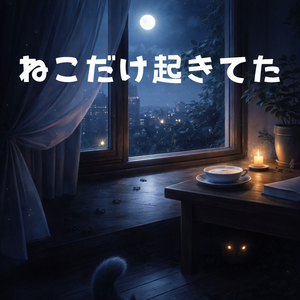 ねこだけ起きてた