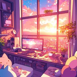 グラス越しのサンセット