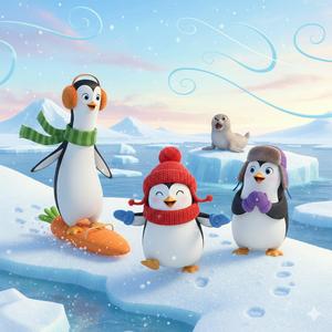 Penguin Walking Song | Polar Action Song for Kids